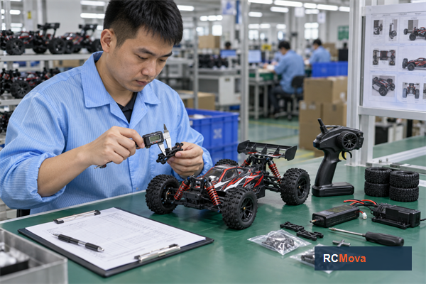How to Evaluate an RC Toy Sample Before Mass Production — RC toy sourcing overview RCMova factory and product photograph for How to Evaluate an RC Toy Sample Before Mass Production