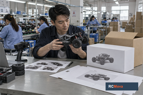 How to Launch a Private-Label RC Toy: From Brief to First Shipment — RC toy sourcing overview RCMova factory and product photograph for How to Launch a Private-Label RC Toy: From Brief to First Shipment