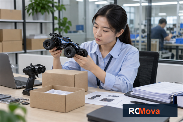 RC Toy Age Warnings and Traceability Labels: Buyer Guide — RC toy sourcing overview RCMova factory and product photograph for RC Toy Age Warnings and Traceability Labels: Buyer Guide